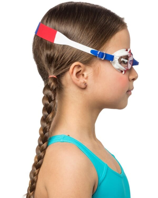 Gafas de Natación Cressi Seahorse Azul/Blanco/Rojo | Seguras y Cómodas para Niños de 4 a 8 Años - Image 6